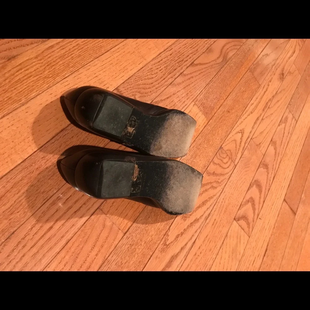 Chanel loafer brown black size 35